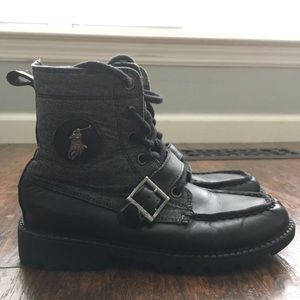 Polo Ralph Lauren Gray Boots Size 2 Boys